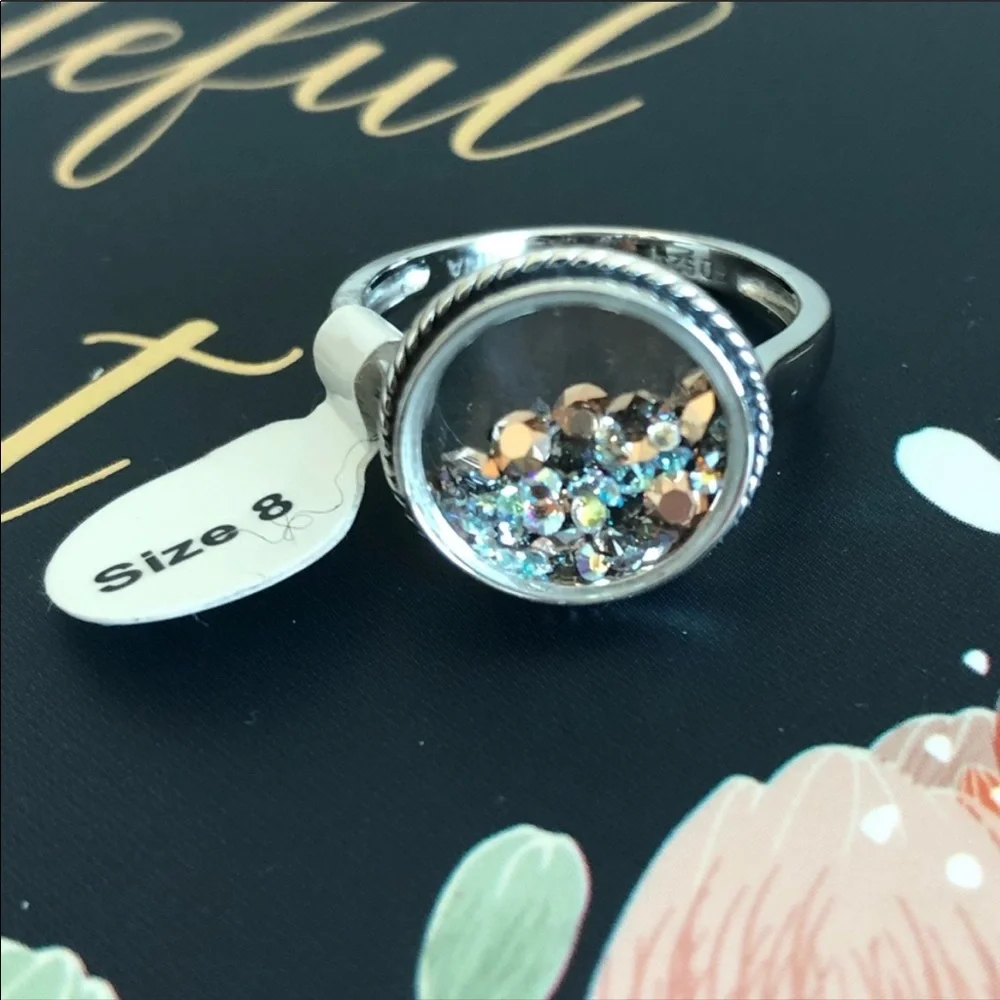 925 Sterling Silver Ring With Gem Stones